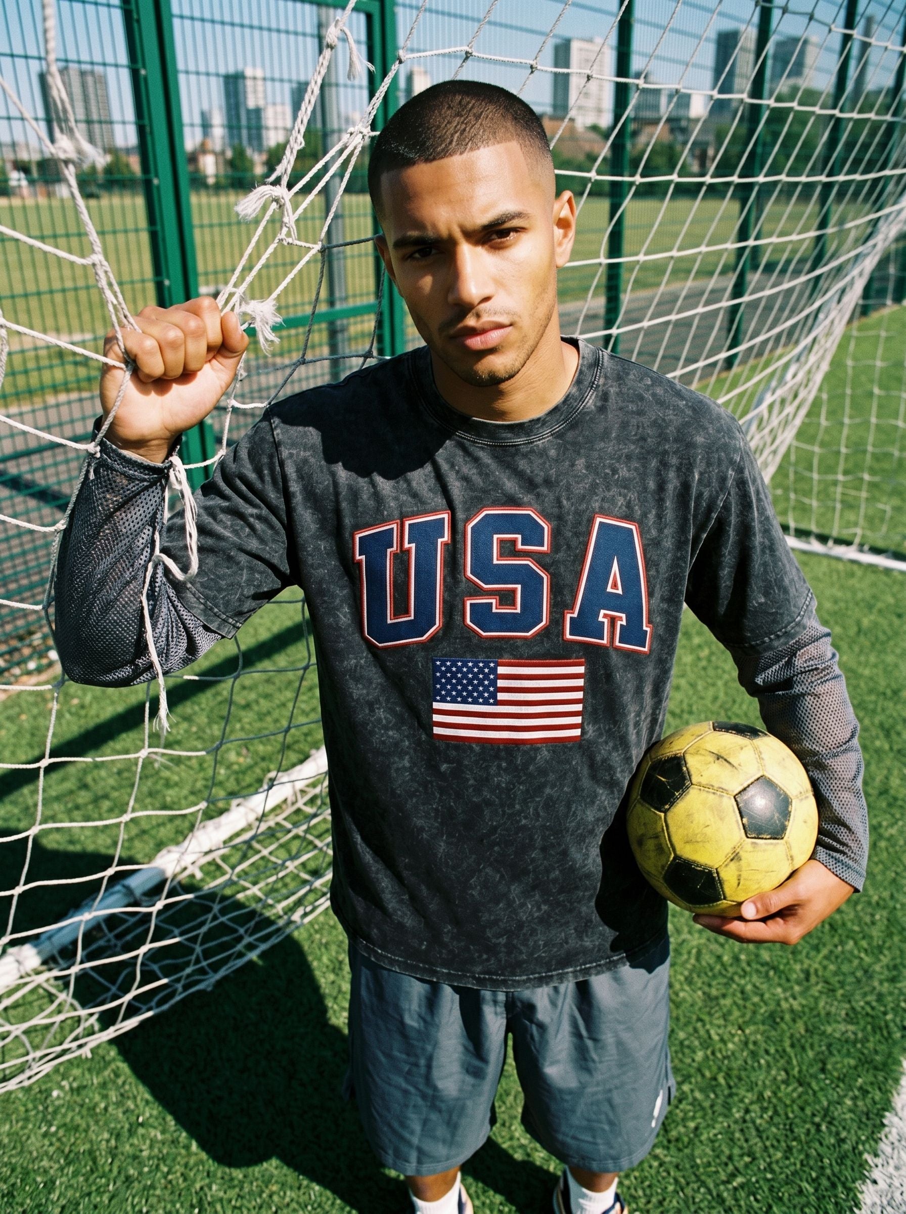 World Cup 2026 Vintage Washed USA Graphic  T-Shirt