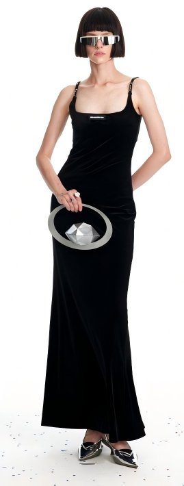 Elegant Velvet Bodycon Maxi Dress