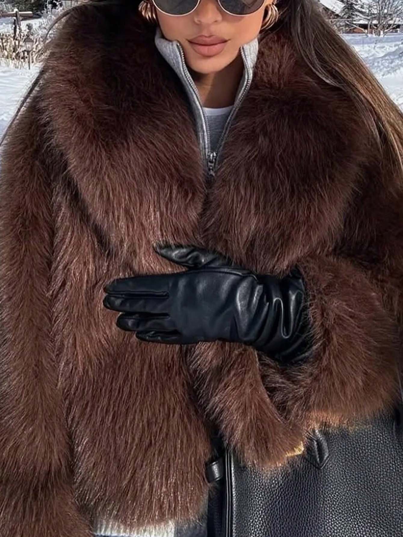 Cozy Plush Faux Fur Jacket
