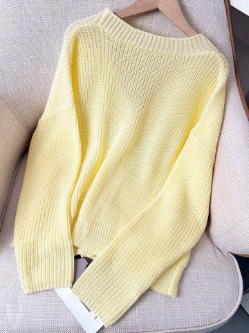 Cozy Soft V Neck Knit Cardigan