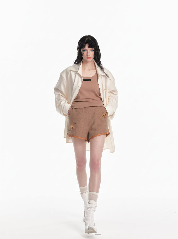 Oversized Relaxed Fit Button Up Shirt