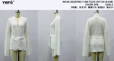 Cozy Belted Open Front Cardigan
