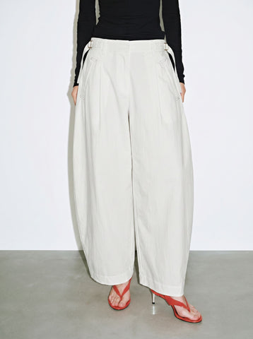 Adjustable Waisted Wide Leg Pants