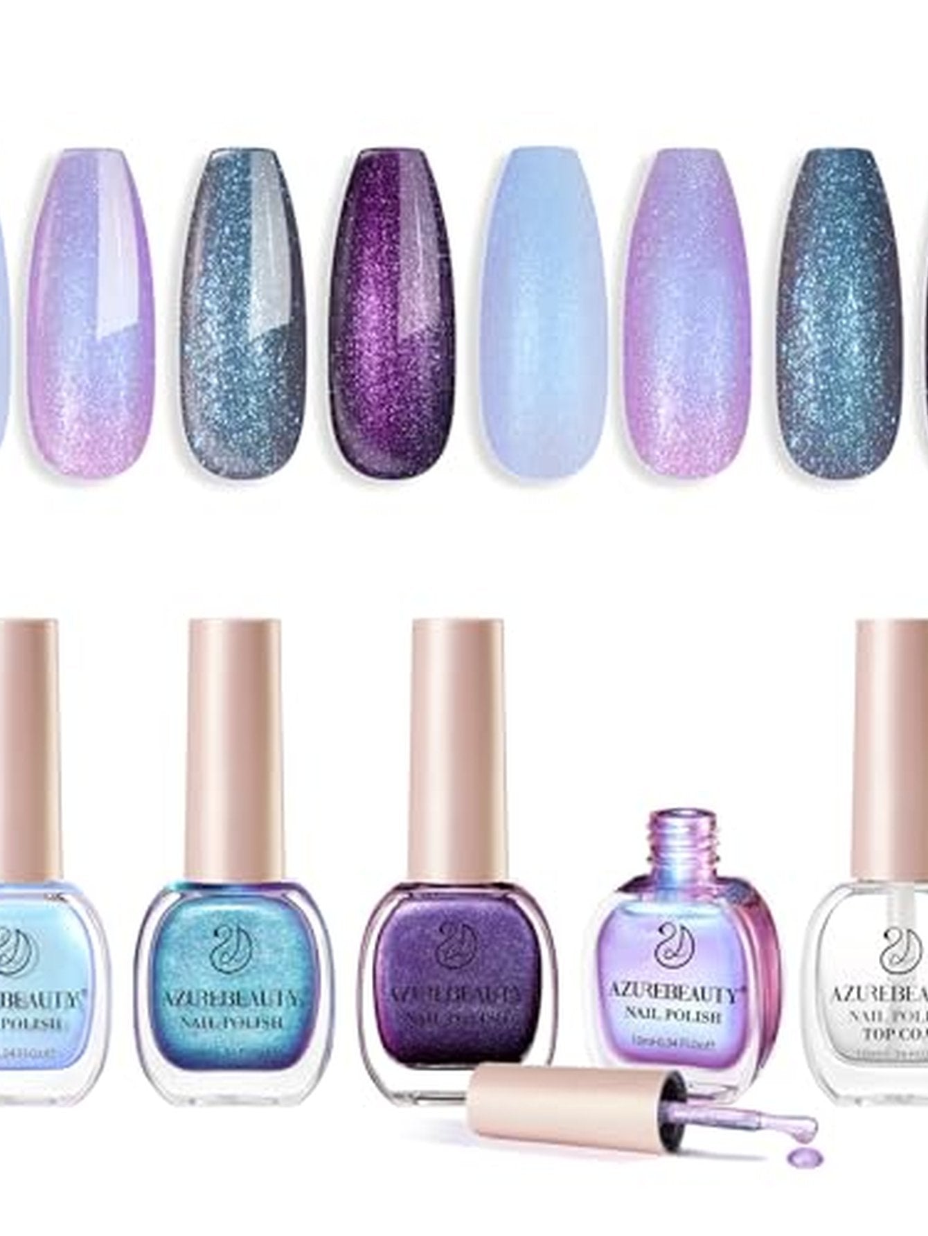 Shimmering Reflective Glitter Gel Nail Polish
