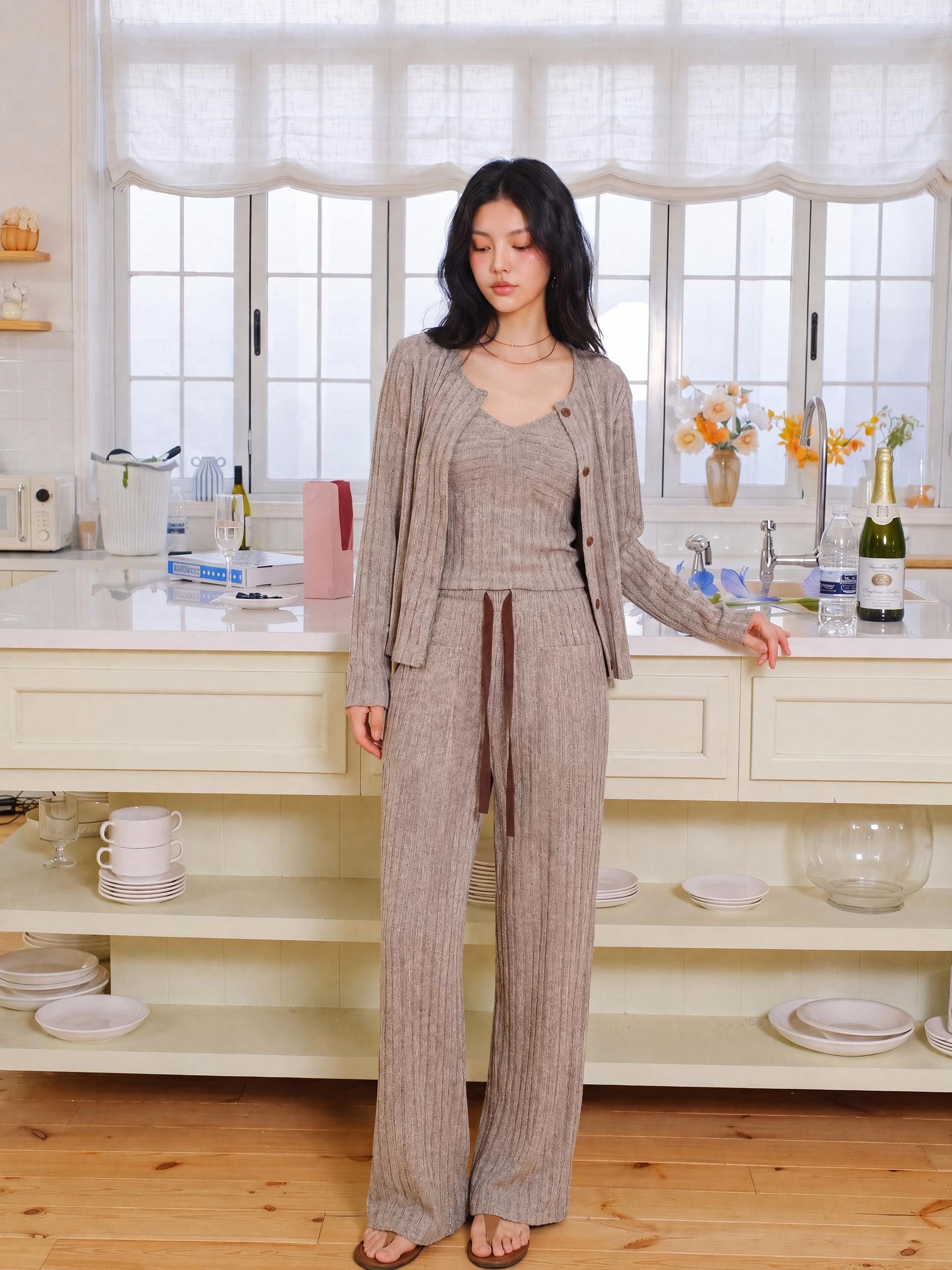 Cozy Ribbed Knit Lounge Set