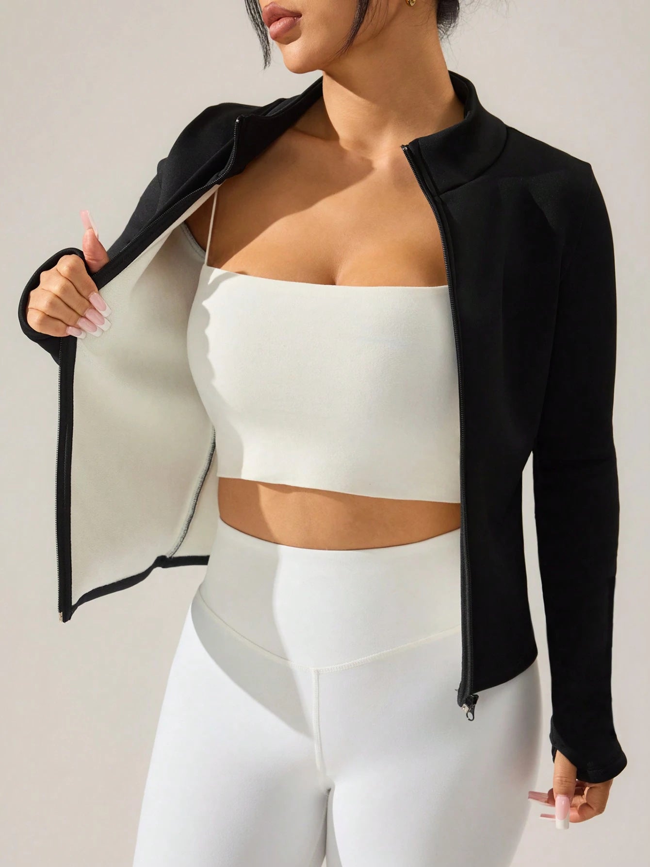 Slim Fit Full Zip Sports Jacket