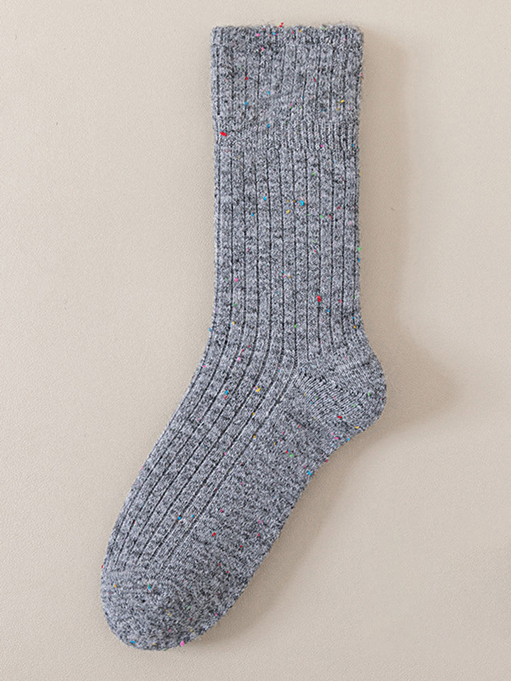 Cozy Soft Ribbed Confetti Socks