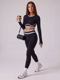 Seamless Sculpting Long Sleeve Pant Set