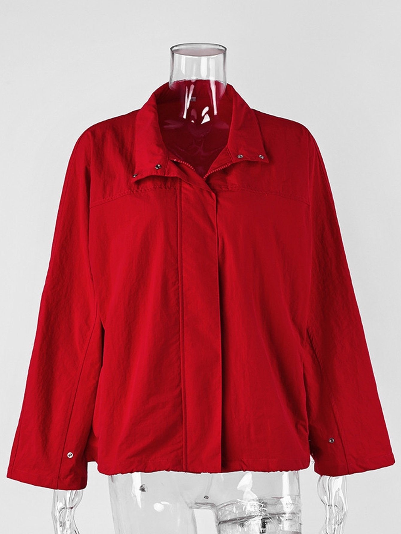 Minimalist Lightweight Snap Front Jacket