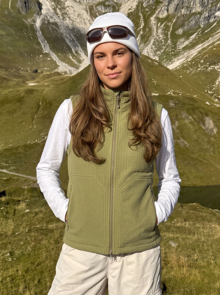 Lightweight Quilted Stand Collar Vest