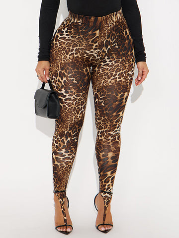 Animal Print High Waisted Sexy Leggings