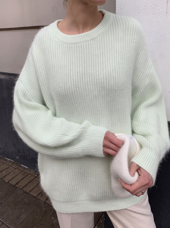 Cozy Soft Fuzzy Oversized Pullover Sweater