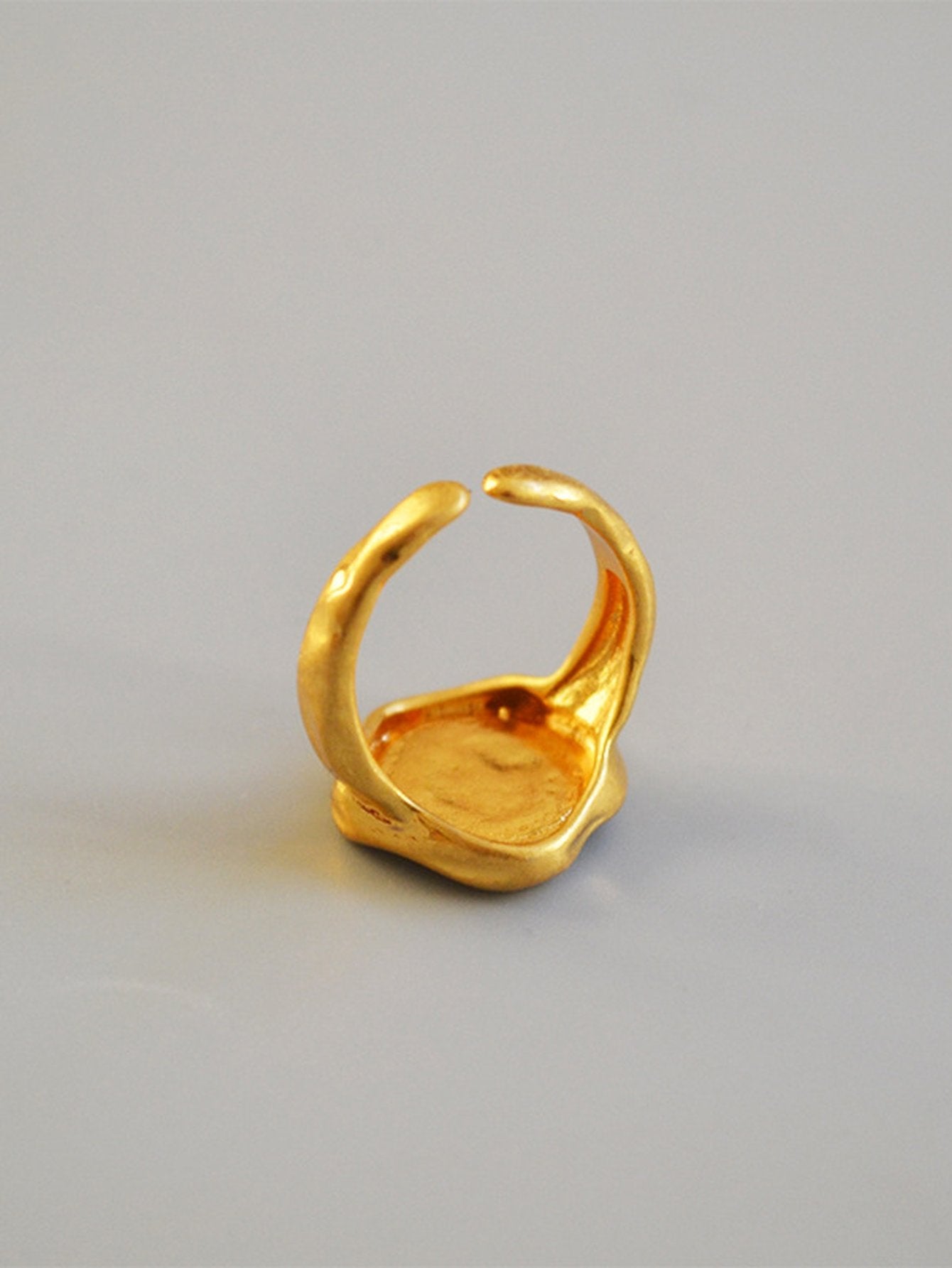 Textured Gold Organic Statement Ring