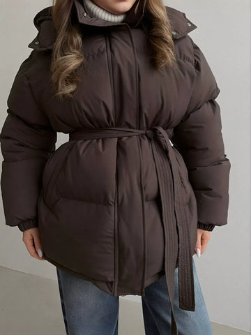 Oversized Puffer Hooded Winter Jacket