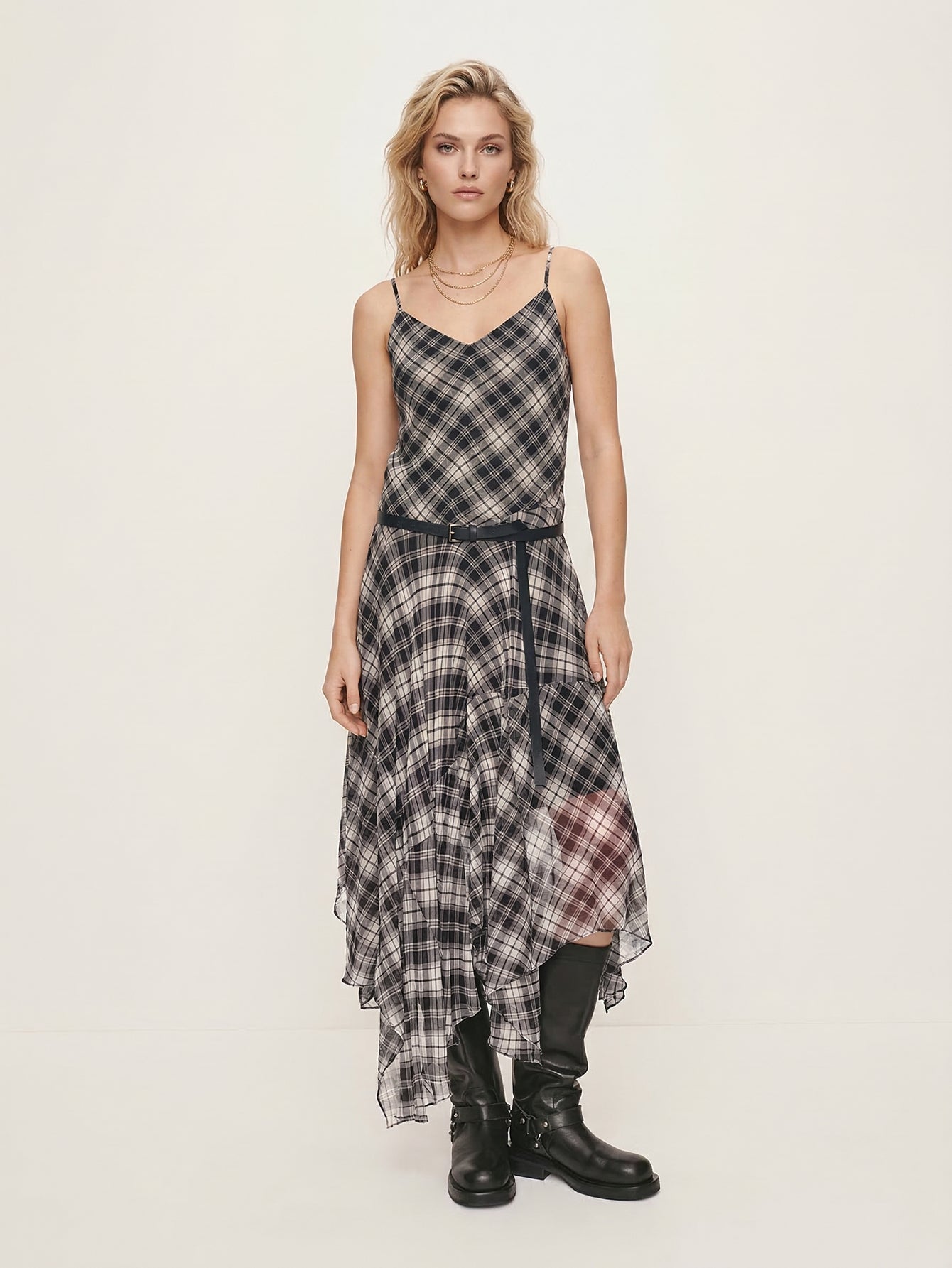 Asymmetrical Hem Cami Dress