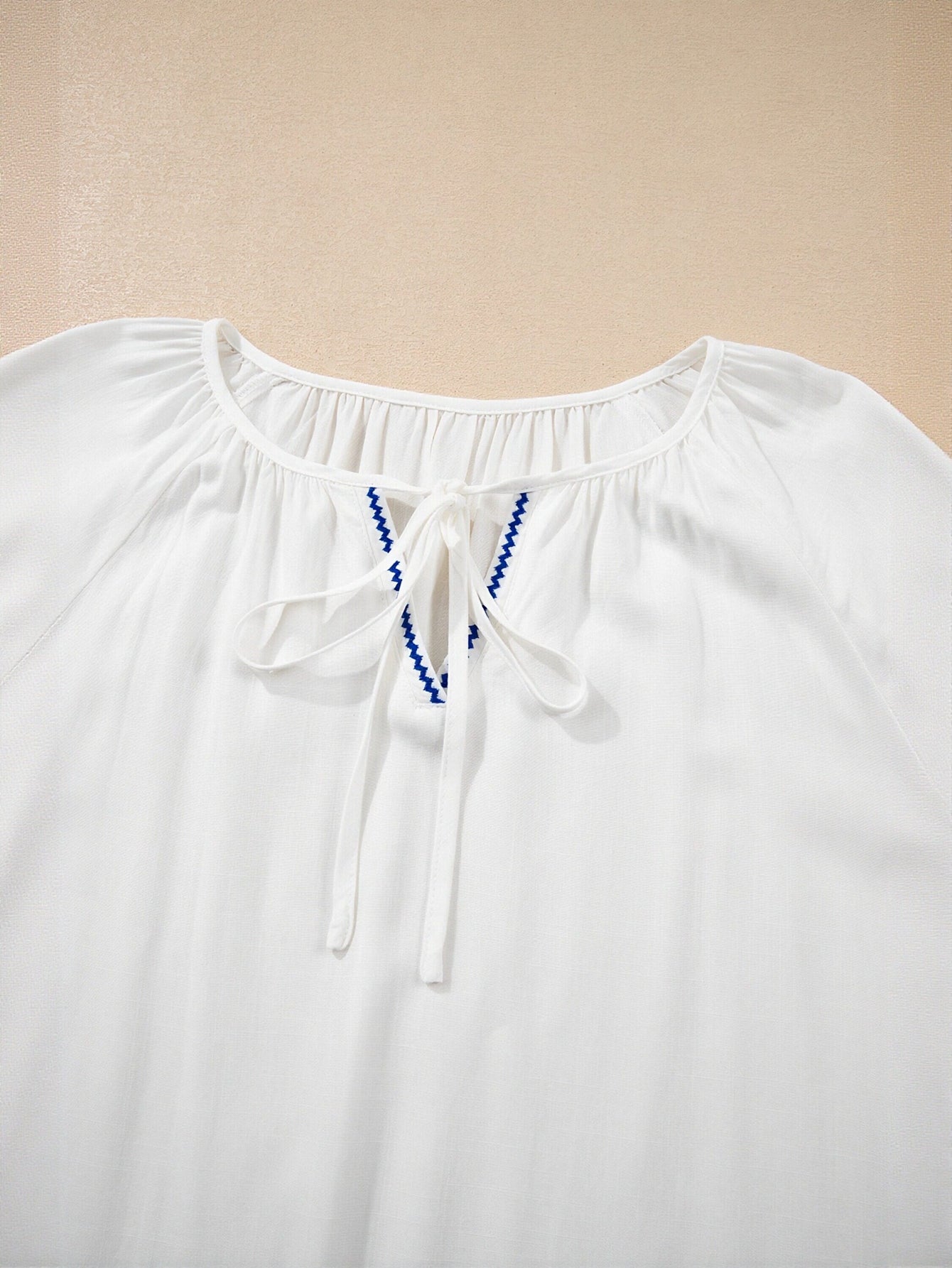 Embroidered Loose Fit Blouse