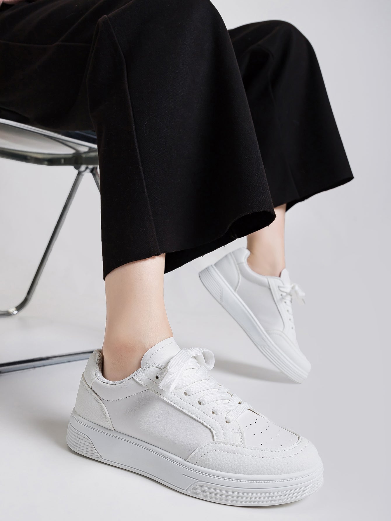 Breathable Platform Minimalist Casual Shoes-White