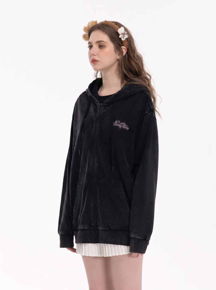 Sequin Embellished Teddy Bear Hooded Jacket