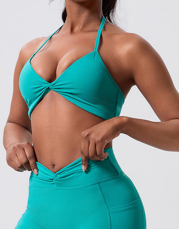 Twisted Halter Neck Yoga Tank Top