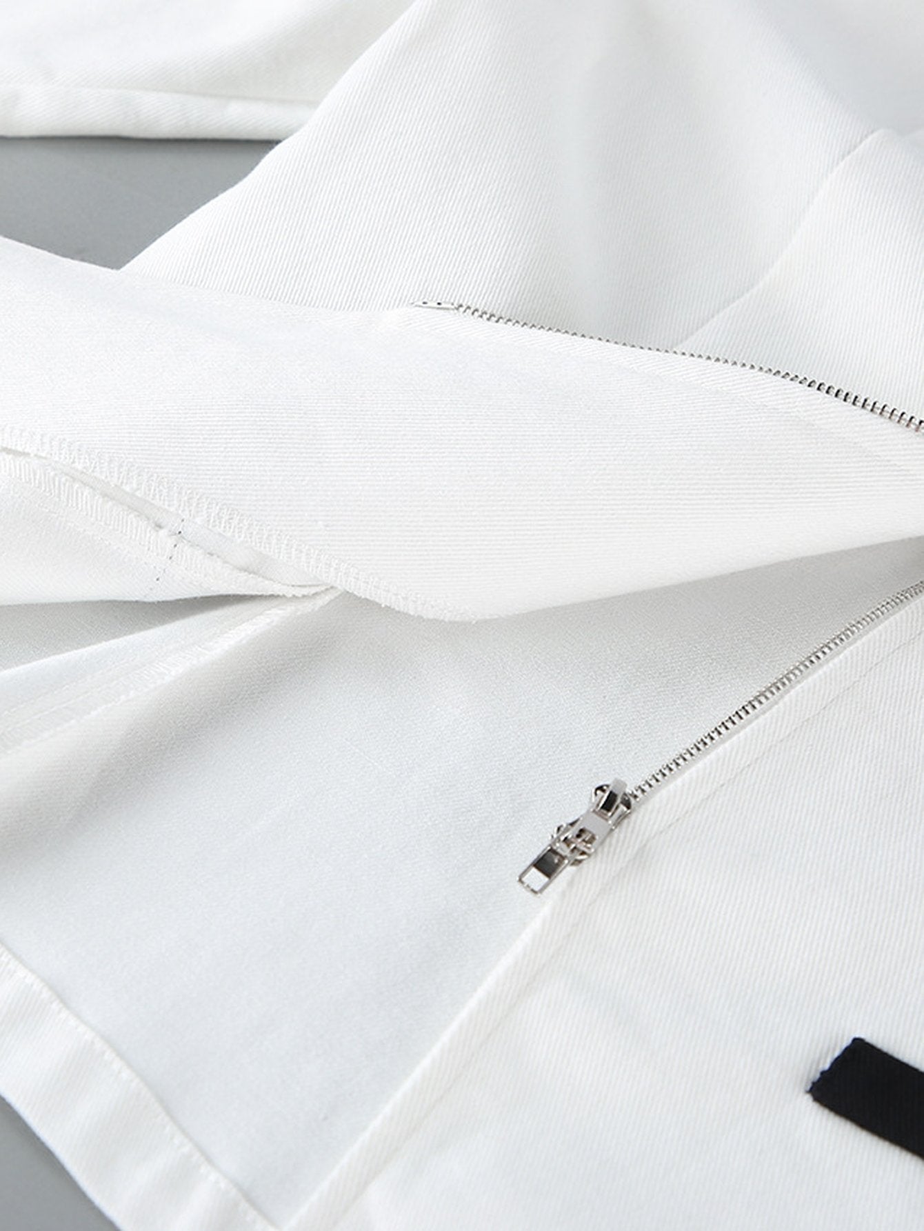Tailored Contrast Collar Zip Up Jacket