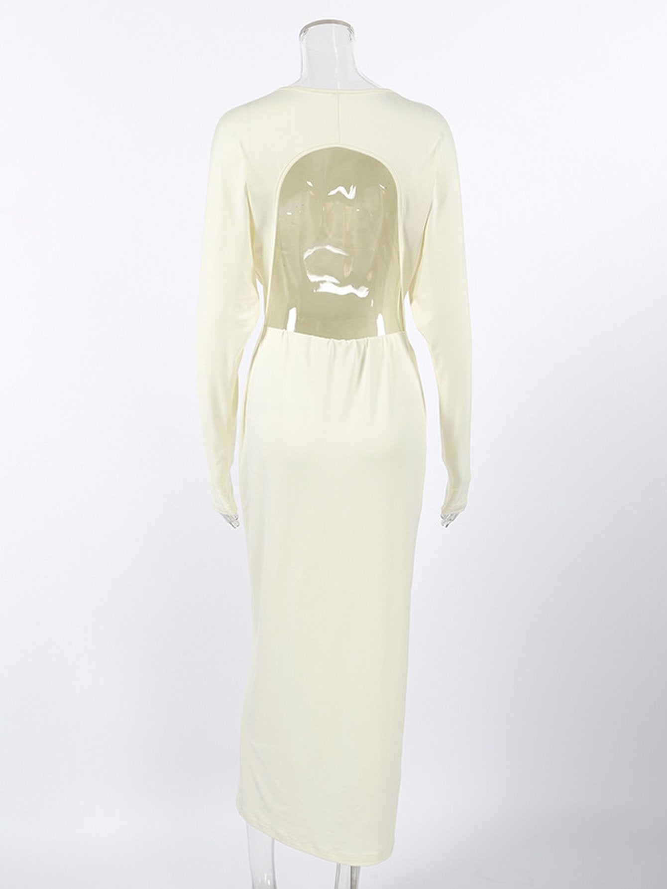 Elegant Long Sleeve Bodycon Midi Dress