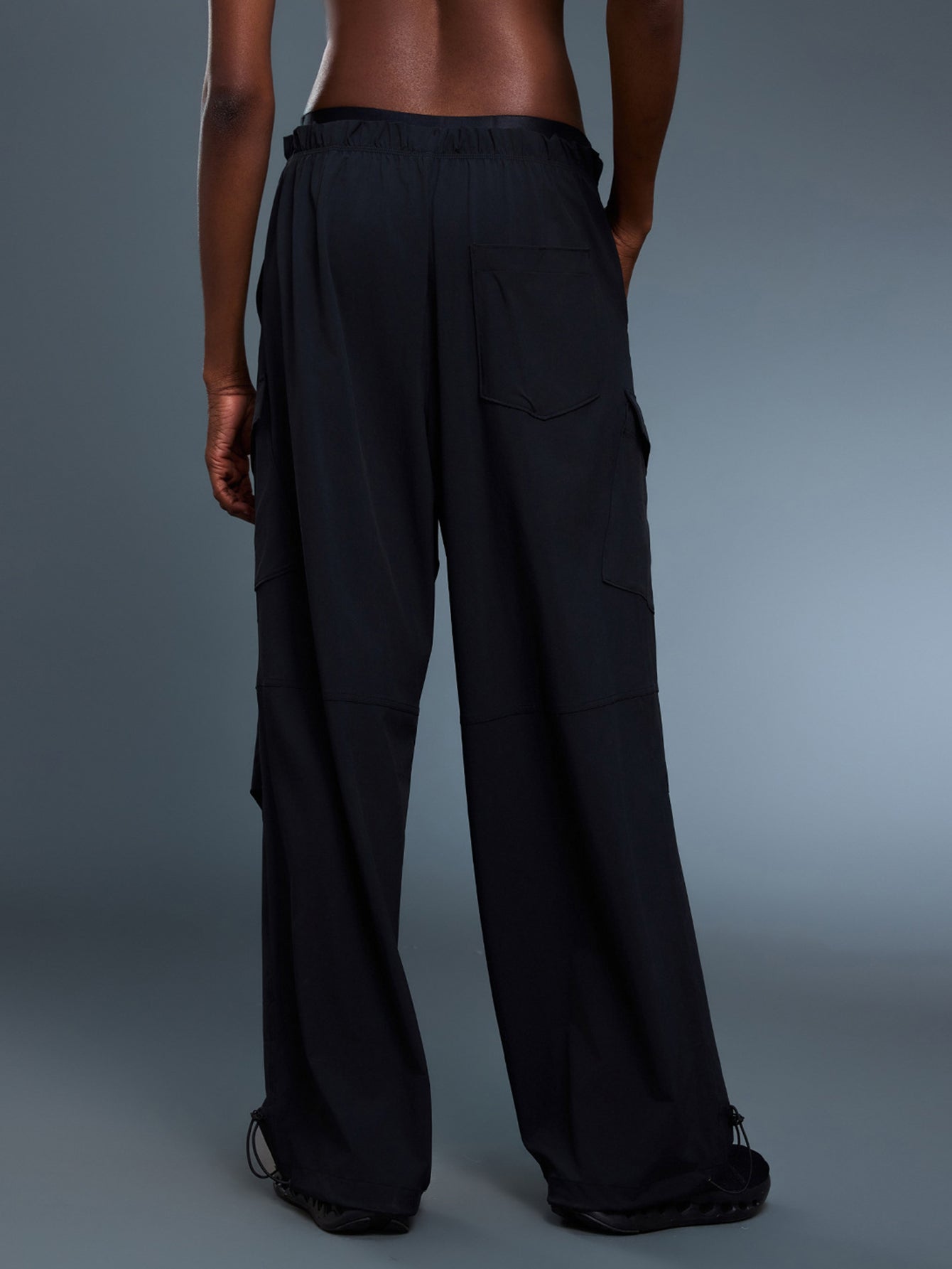 Convertible Ankle Multi Pocket Pants-Multicolor