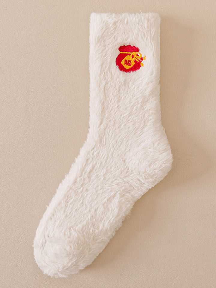 Cozy Fuzzy Christmas Holiday Socks