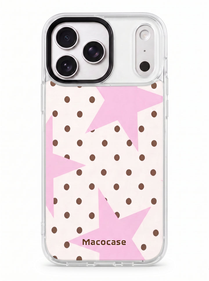 Macocase Star and Polka Dot Print Phone Case