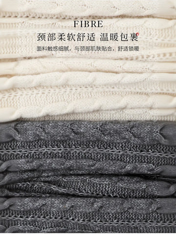 Cozy Chunky Cable Knit Scarf