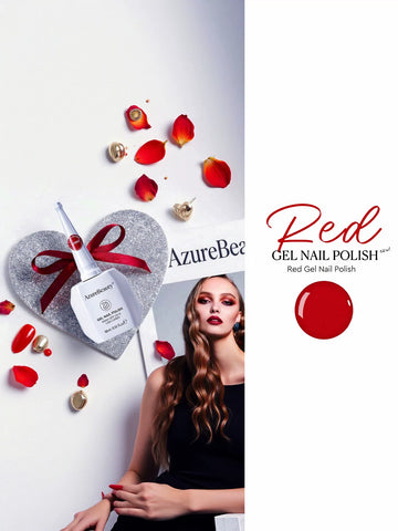 Glossy Vibrant Red Gel Nail Polish
