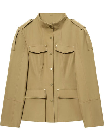 Tailored Military Style Utility Trench Jacket