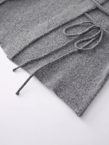 Cozy Tie Waist Knit Cardigan