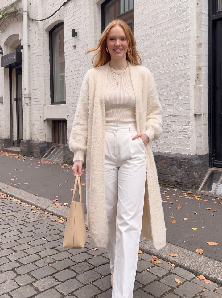 Cozy Plush Longline Knit Cardigan