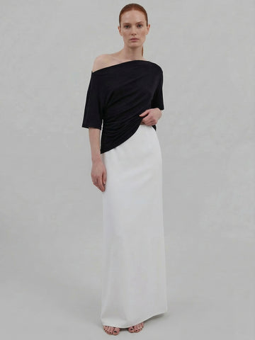 One Shoulder Short Length Blouse