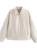 Cozy Oversized Fleece Zip Up Jacket