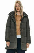 Hooded Quilted Long Puffer Jacket