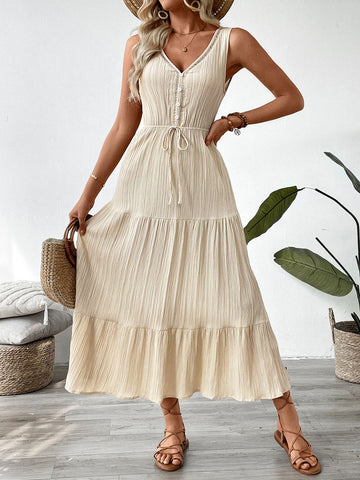 Tiered Ruffle Summer Maxi Dress