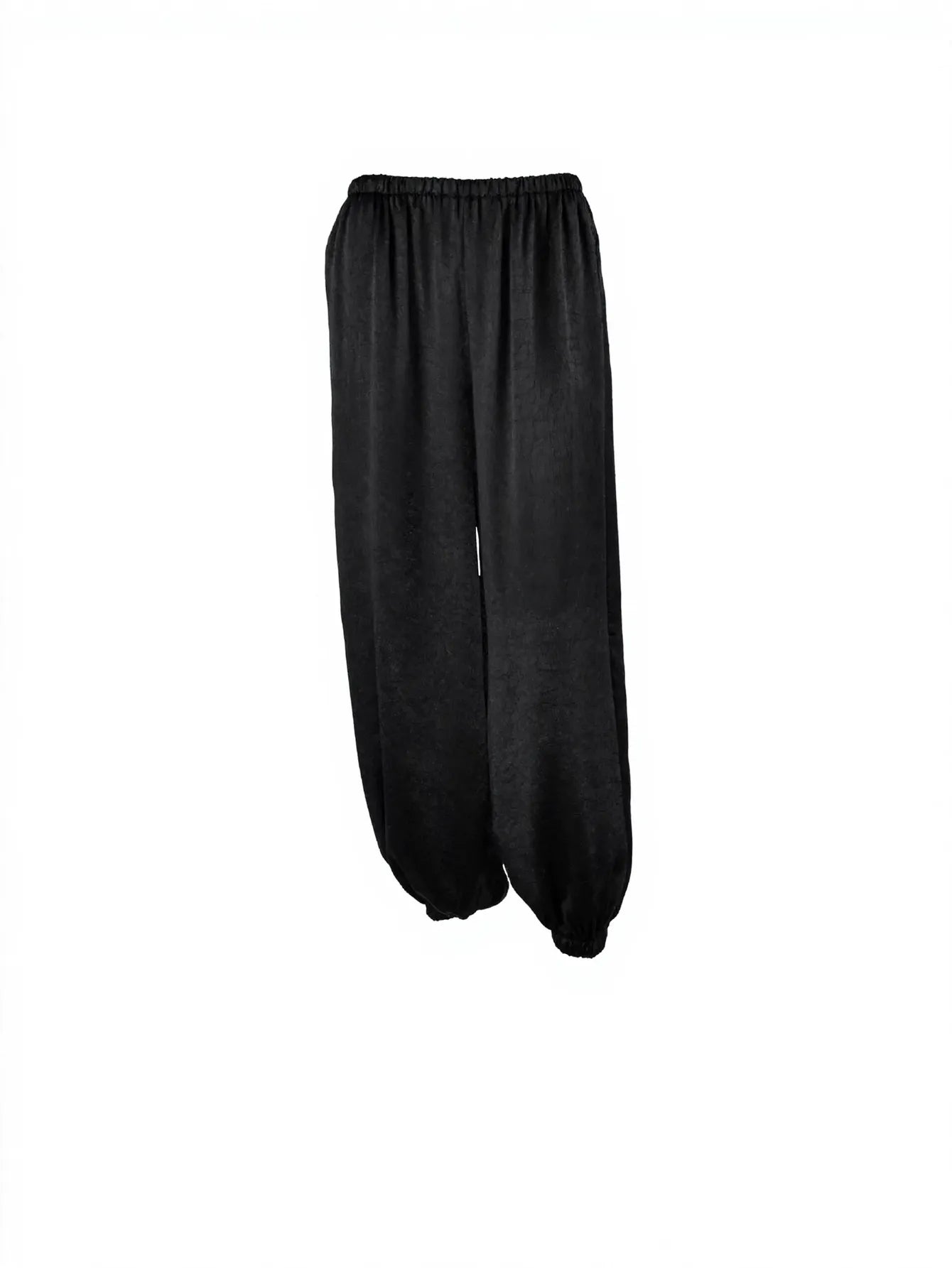 Shimmering High Waisted Cuffed Pants