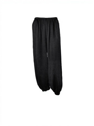Shimmering High Waisted Cuffed Pants