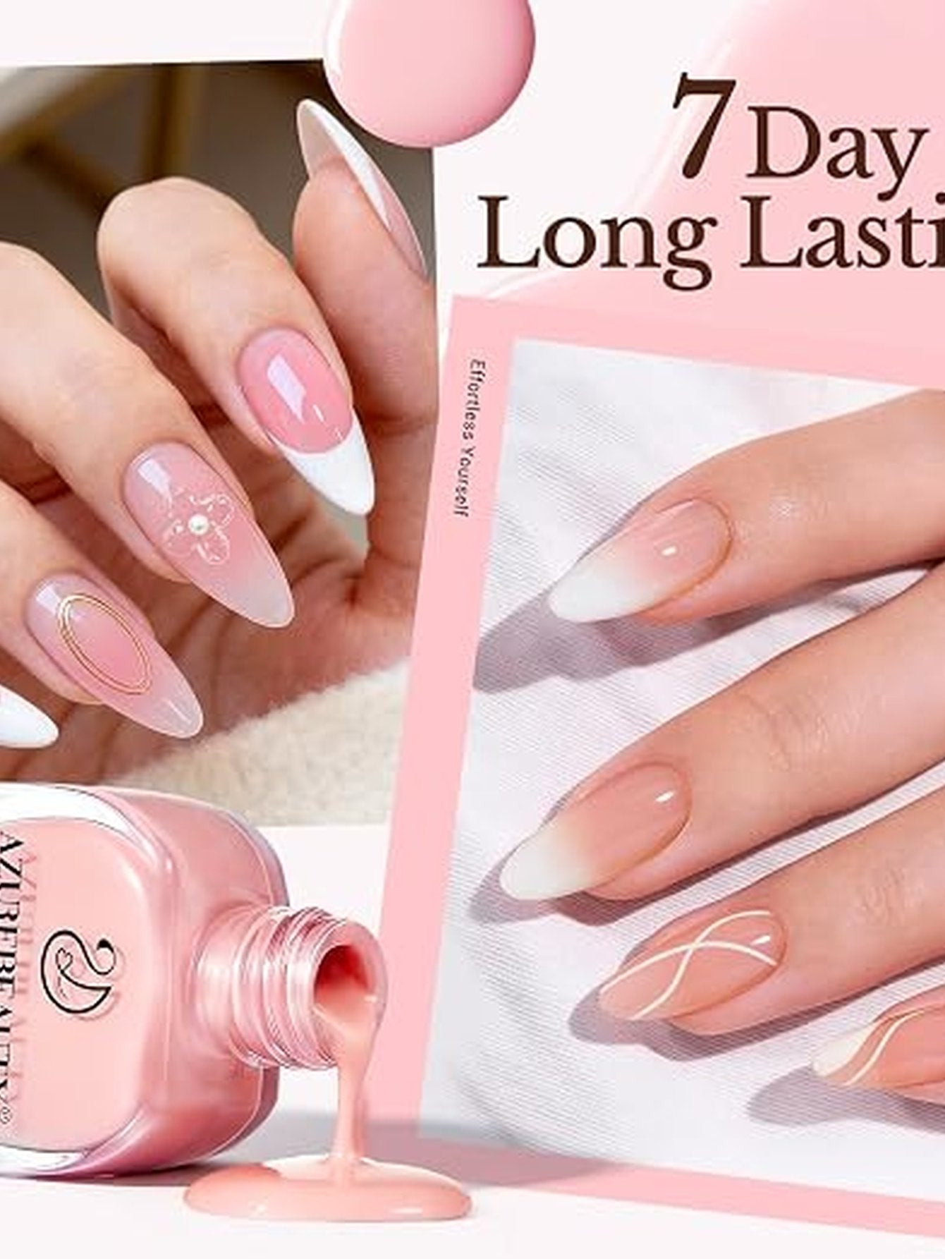 Sheer Nude Pink Gel Nail Polish