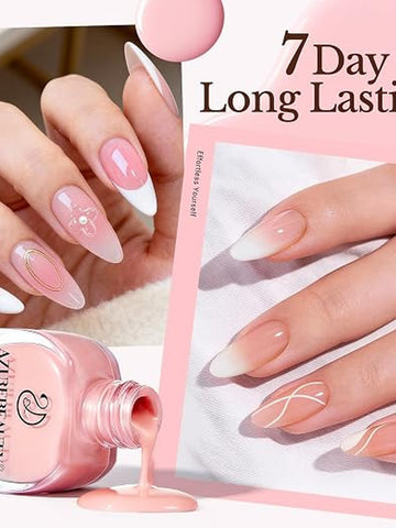 Sheer Nude Pink Gel Nail Polish