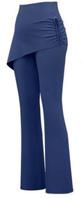 High Waisted Ruched Skirt Yoga Pants