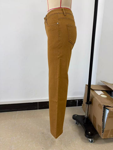 High Waisted Straight Leg Jeans