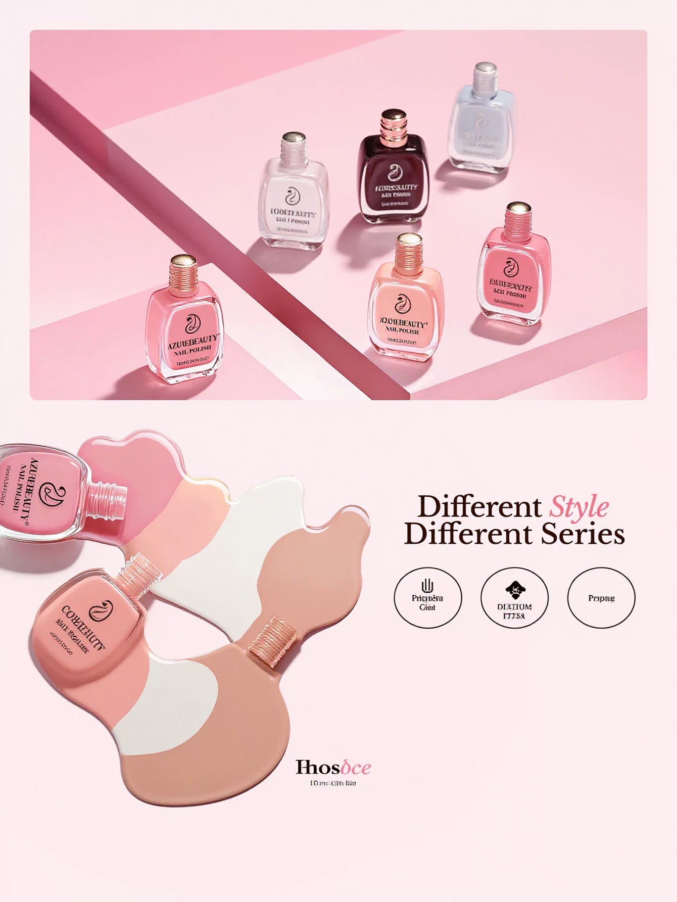 Sheer Nude Pink Gel Nail Polish