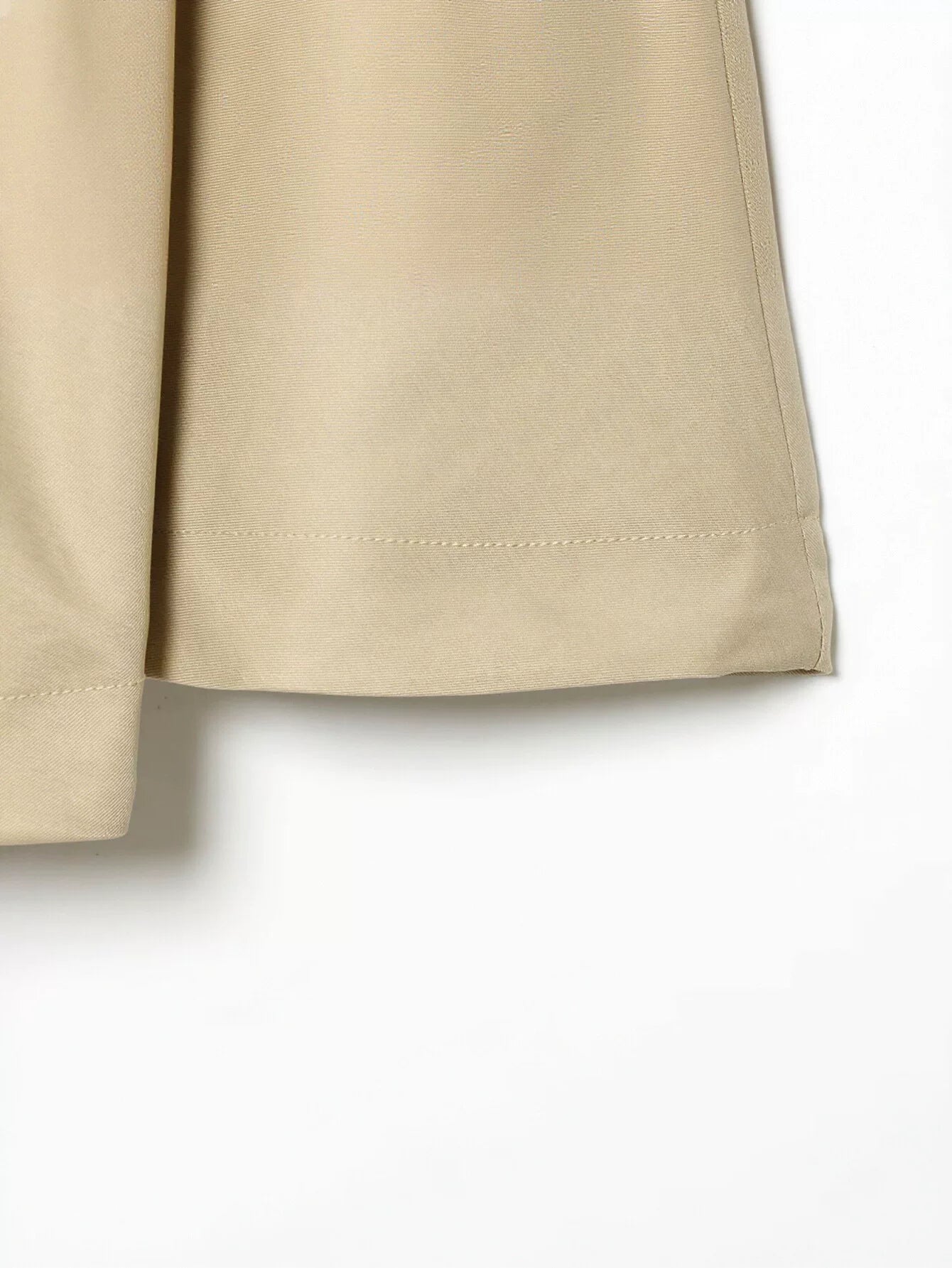 Cropped Double Breasted Trench Coat