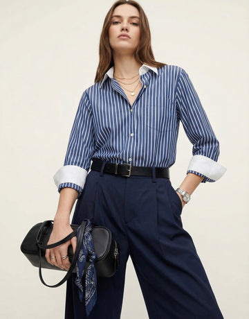 Contrast Striped Shirt