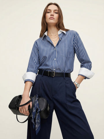 Contrast Striped Shirt