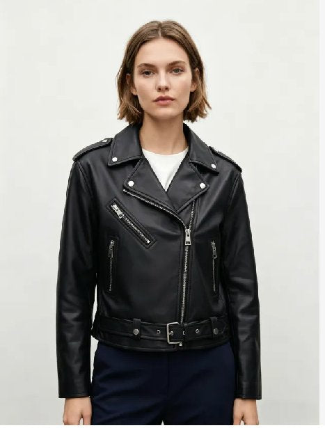 Classic Faux Leather Biker Jacket