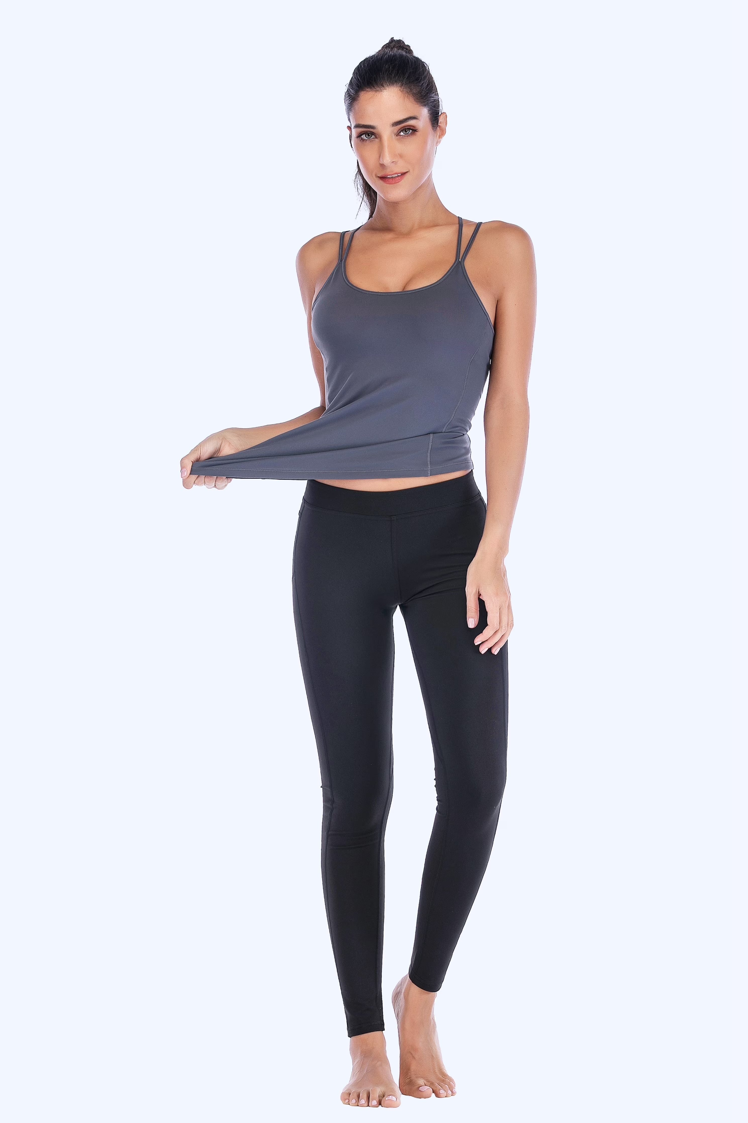 Strappy Back Workout Yoga Tank Top