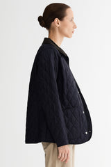 Classic Quilted Corduroy Collar Jacket